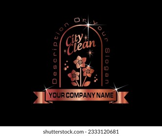 Cleaning  Company Logo, Clean The World,Stylish Logo, BestChoice,Elegant Logo Design,Elegance , Premium Looking 