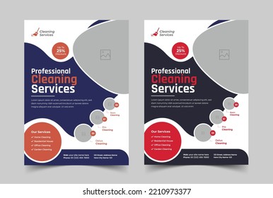 Cleaning Company Services Flyer, Cleaning Service Poster, Editable and Print ready