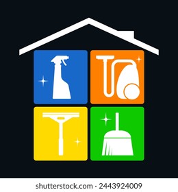 Cleaning company sign for business