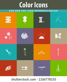 Cleaning company vector icons for user interface design
