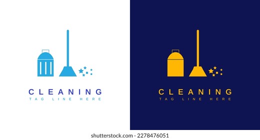 Cleaning Concept Creative Logo Design Template