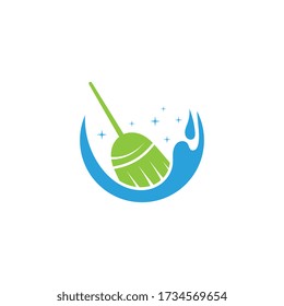 Cleaning Concept Logo creative Design Template Vector illustration