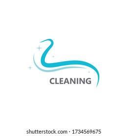 Cleaning Concept Logo creative Design Template Vector illustration