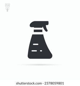 Cleaning concept spray bottle icon. Vector illustration