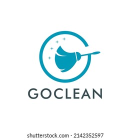 Cleaning Creative Concept Logo Design Template