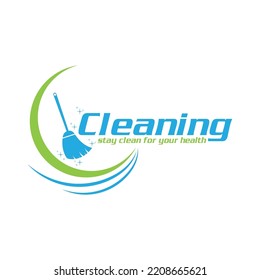 Cleaning Creative Concept Logo Design Template