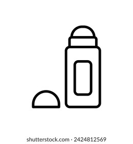 Ilustración vectorial del icono del contorno del desodorante de limpieza