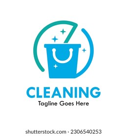 Cleaning design logo template illustration