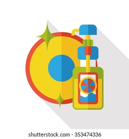 cleaning detergent flat icon