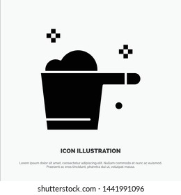 Cleaning, Detergent, Gauge, Housekeeping solid Glyph Icon vector