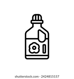 Cleaning Detergent Outline Icon Vector Illustration