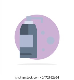 Cleaning, Detergent, Product Abstract Circle Background Flat color Icon