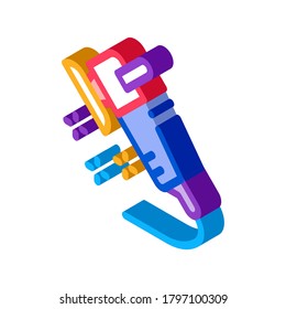 cleaning device icon vector. isometric cleaning device sign. color isolated symbol illustration