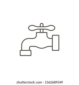 Cleaning, dishwashing, tap water icon. Simple element illustration from UI concept.