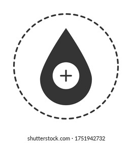 cleaning disinfection, drop medical care, coronavirus prevention sanitizer products silhouette style icon vector illustration