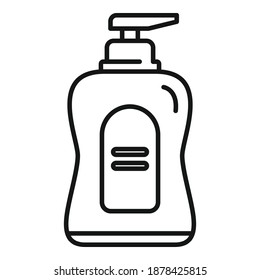 Cleaning dispenser soap icon. Outline cleaning dispenser soap vector icon for web design isolated on white background
