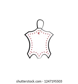 cleaning, dry,  leather 2 colored line icon. Simple colored element illustration. cleaning, dry,  leather outline symbol design from laundry and dry set