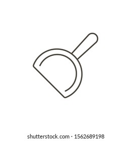 Cleaning dust, cleaning pan icon. Simple element illustration from UI concept.