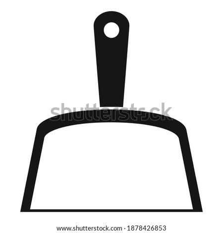 Cleaning dust pan icon. Simple illustration of cleaning dust pan vector icon for web design isolated on white background