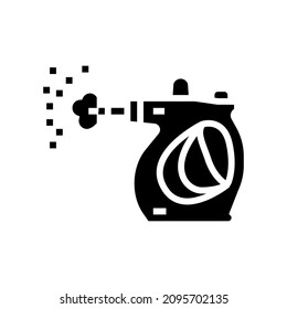 cleaning electronic device glyph icon vector. cleaning electronic device sign. isolated contour symbol black illustration