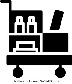 Cleaning Equipment Glyph Vector Icon Design