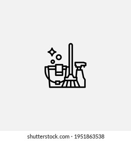 Cleaning equipment icon sign vector,Symbol, logo illustration for web and mobile