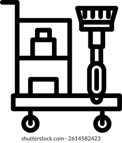Cleaning Equipment Line Vector Icon Design