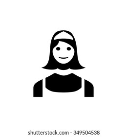 Cleaning female icon