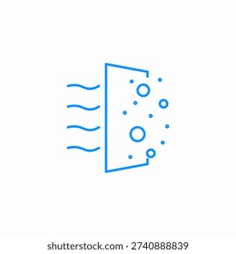 cleaning filter icon sign vector