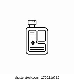 cleaning fluid icon sign vector