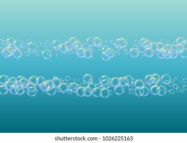 Cleaning foam on gradient background