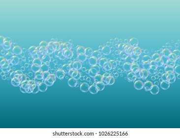 Cleaning foam on gradient background
