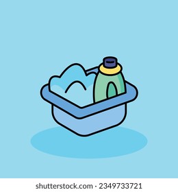 Ilustración de icono de la caricatura vectorial libre. Icono plano compartido aislado. estilo de dibujos animados planos