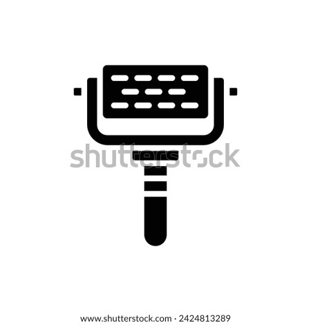 Cleaning Fur Roller Filled Icon Vector Illustration