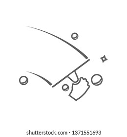 cleaning of glasses icon. Element of Car repear for mobile concept and web apps icon. Outline, thin line icon for website design and development, app development