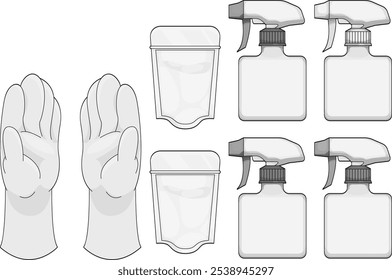 Cleaning Gloves and Detergent Set | Hand Protection and Washing Items