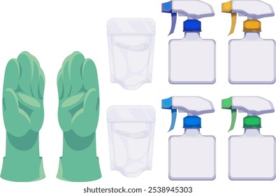 Cleaning Gloves and Detergent Set | Hand Protection and Washing Items