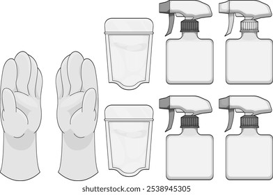 Cleaning Gloves and Detergent Set | Hand Protection and Washing Items