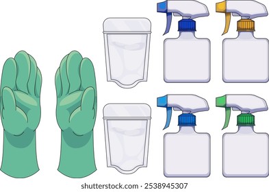 Cleaning Gloves and Detergent Set | Hand Protection and Washing Items