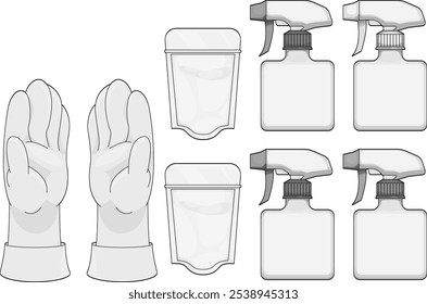 Cleaning Gloves and Detergent Set | Hand Protection and Washing Items