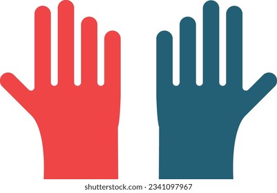 Cleaning Gloves Glyph Two Color Icon For Personal And Commercial Use.
