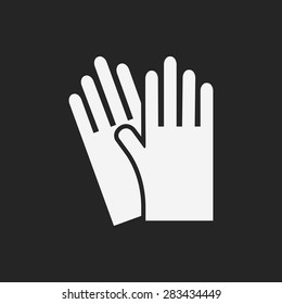 cleaning gloves icon