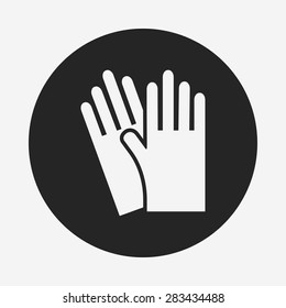 cleaning gloves icon