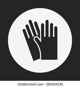 cleaning gloves icon