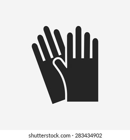 cleaning gloves icon
