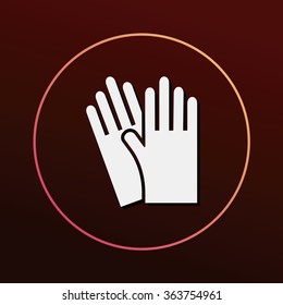 cleaning gloves icon