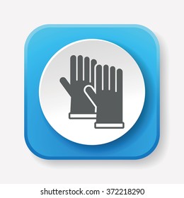 cleaning gloves icon