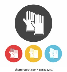 cleaning gloves icon