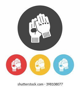 cleaning gloves icon