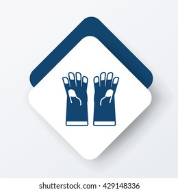 cleaning gloves icon